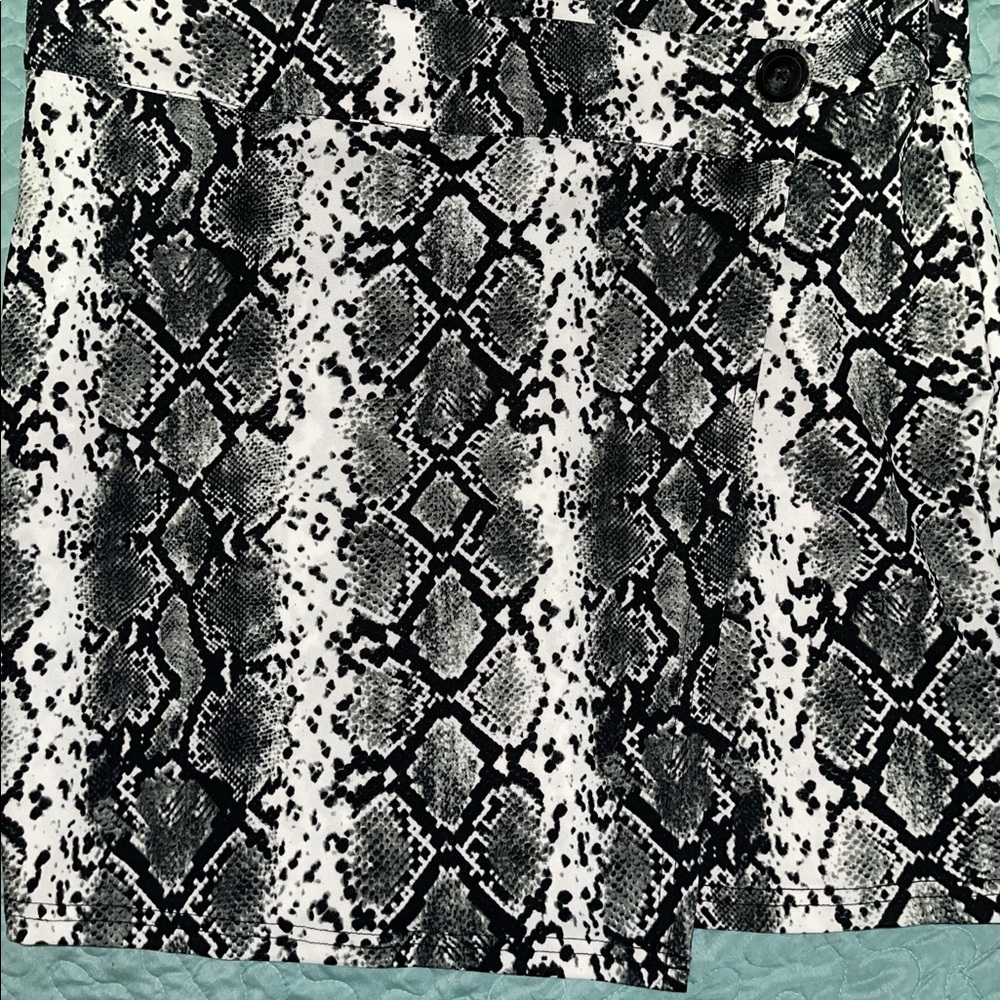 SHEIN snakeskin skirt